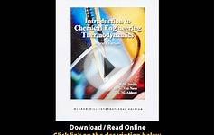 Download PDF Introduction to Chemical Engineering
