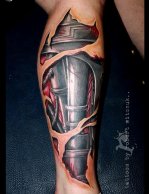 Biomechanical Tattoo Outlines