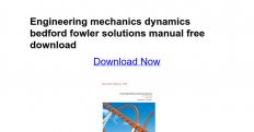 Engineering mechanics dynamics