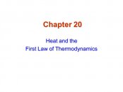 Chapter 20 Heat and the First