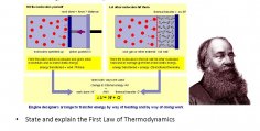 Explain the first law of Thermodynamics