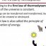 According to the first law of Thermodynamics