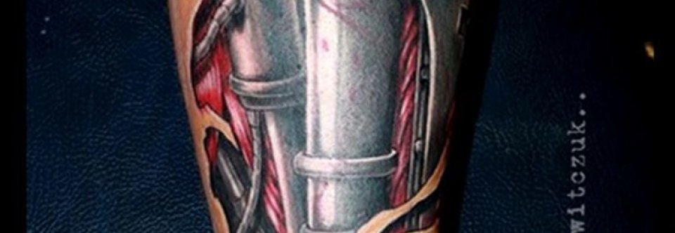Biomechanical Tattoo Outlines