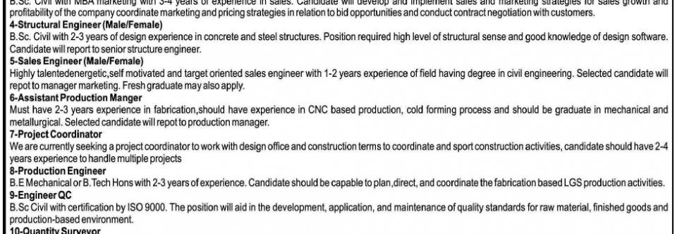 Marketing Jobs for Mechanical Engineers