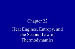 Entropy and the second law of thermodynamics