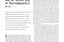 Evolution and the second law of thermodynamics