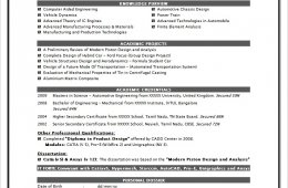 Resume Mechanical Design Engineer