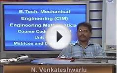 B Tech Mechanical Engineering CIM Engineering Mathematics