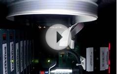 Inside our Overland NEO robotic tape library after reboot.