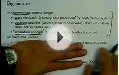 Mechanical Engineering 233 - 2014-02-13: LQG control (I)
